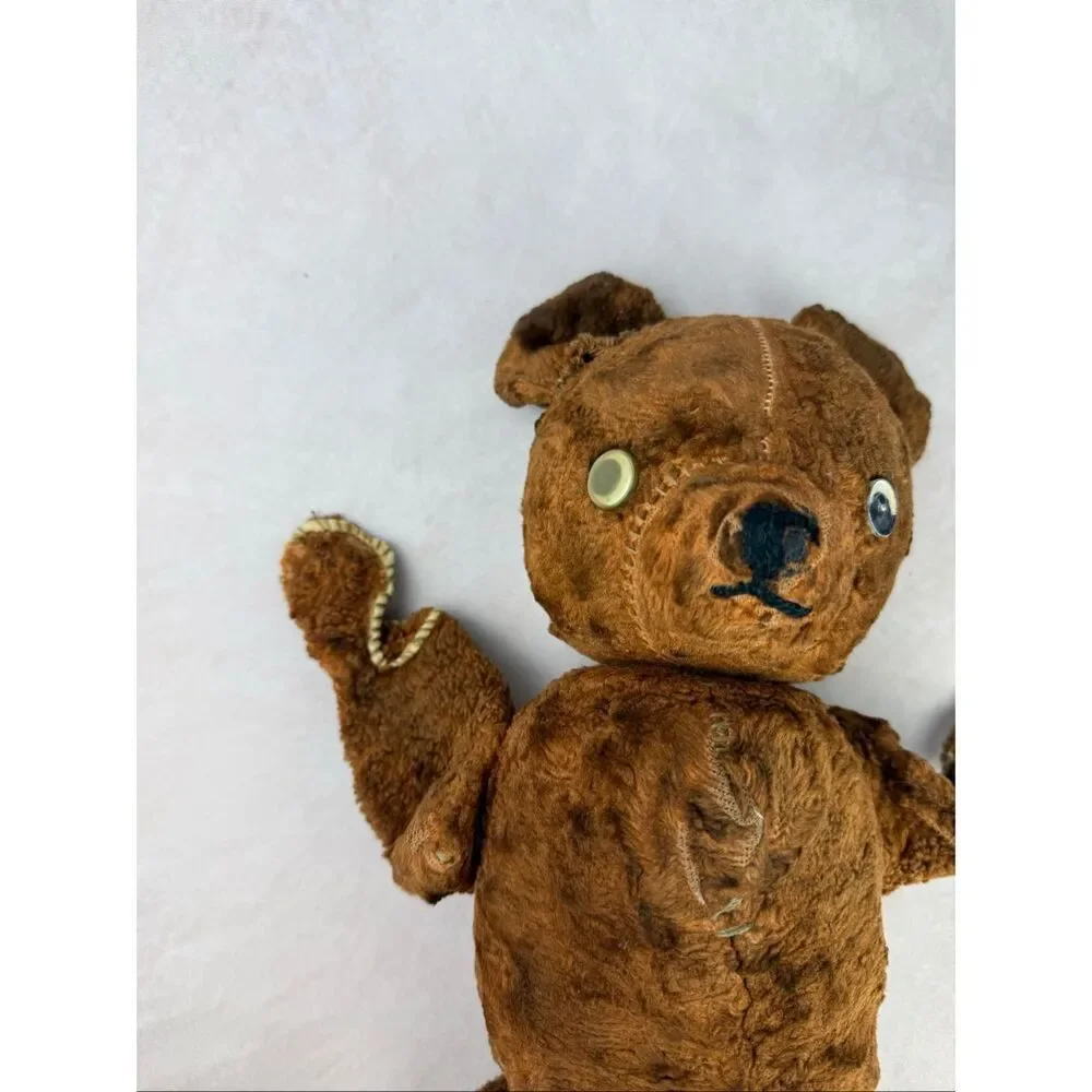 Vintage Antique Teddy Bear Well Loved Moving Limbs